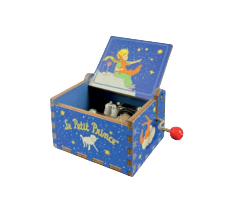 Boite pour manivelle musicale - Le Petit Prince