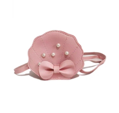 Sac coquillage rose pour enfant