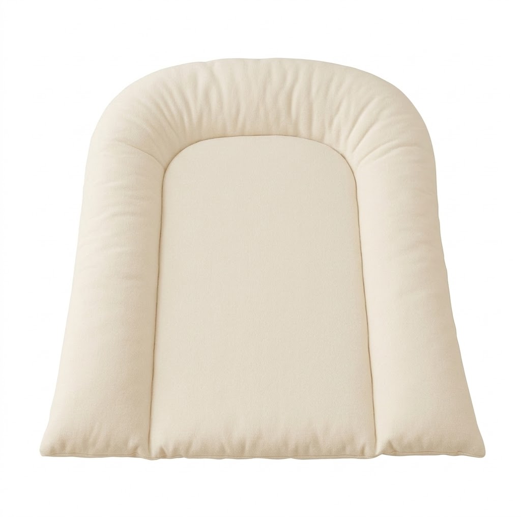Matelas à langer coton a enduction - Blanc