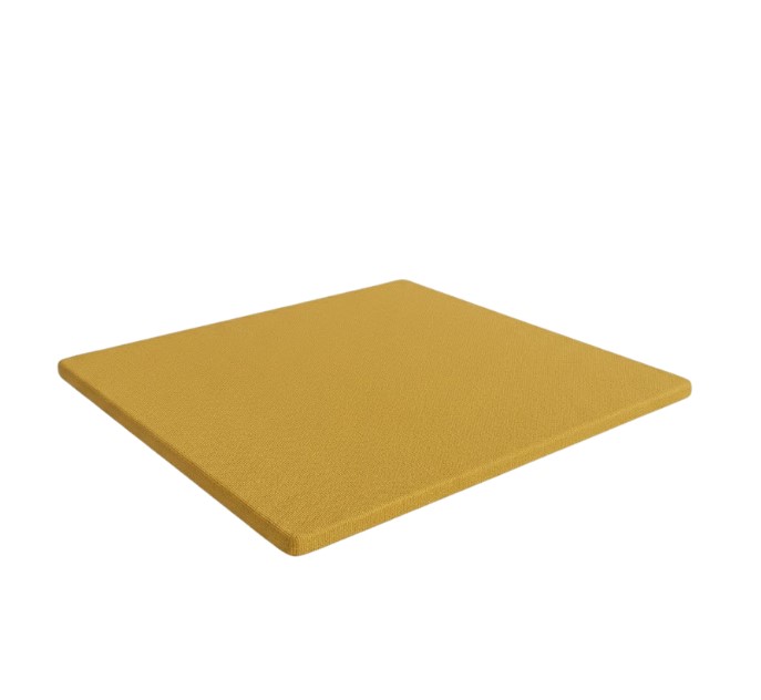 Matelas de fond de parc 95x95cm - Moutarde