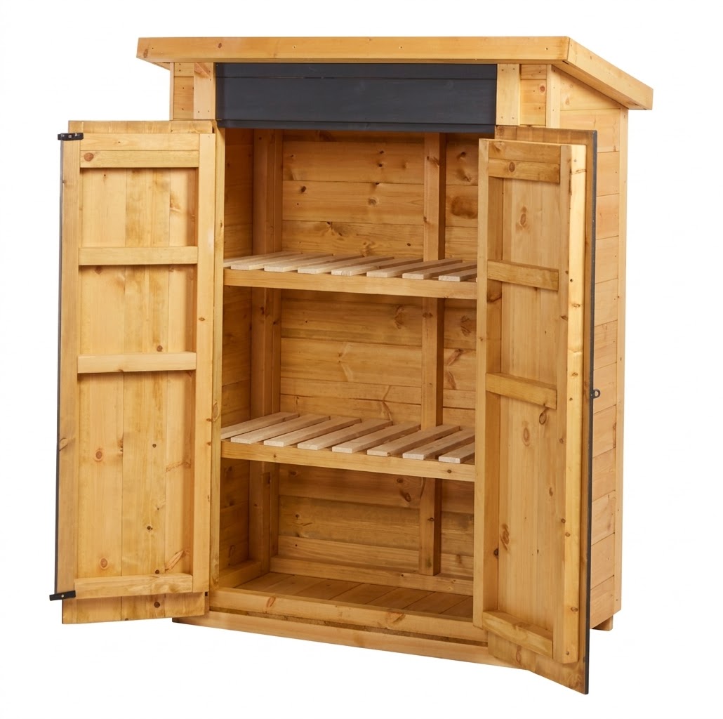 Petit cabanon en bois avec Tableau noir