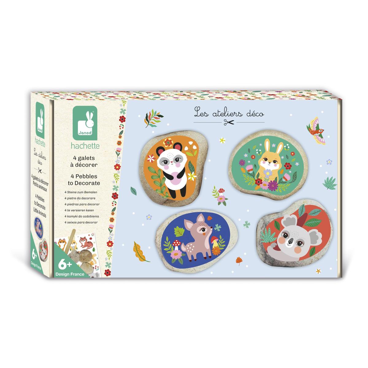 Kit créatif - galets à décorer - petits animaux