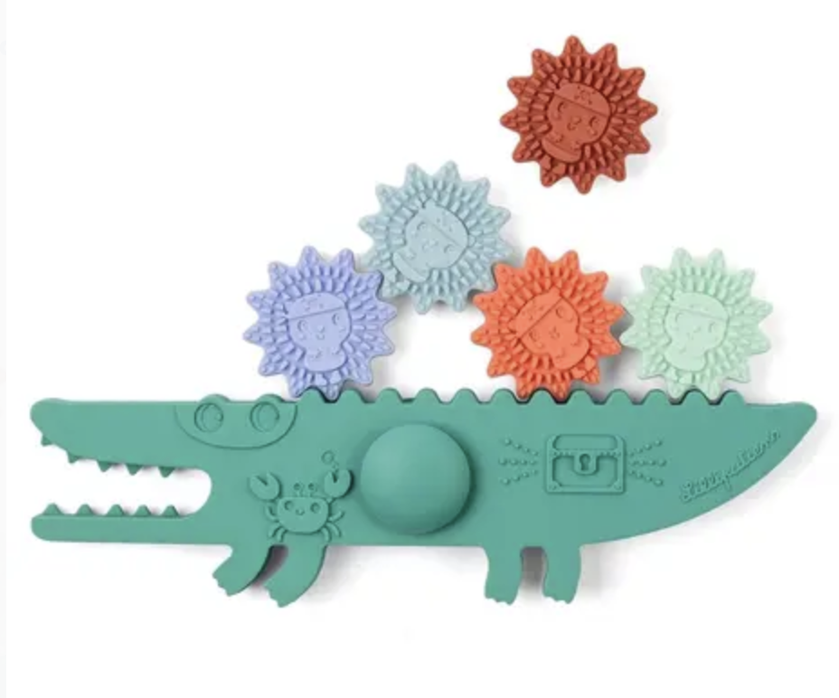 crocodile balancier - jouet pour le bain