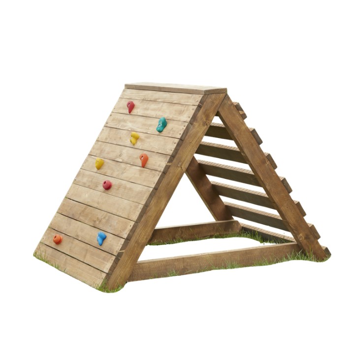 Mini mur d'escalade en bois