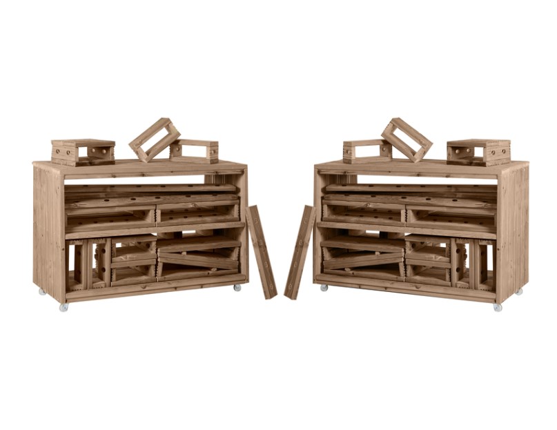 Set de 2 chariots de construction Big Block