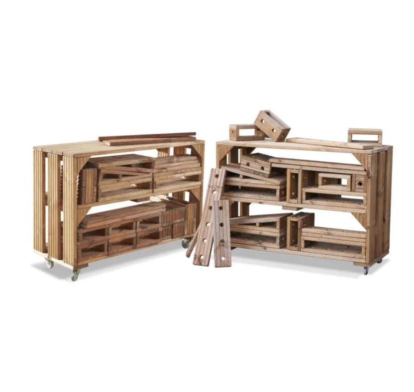 Set de 2 chariots construction et imagination Big Block