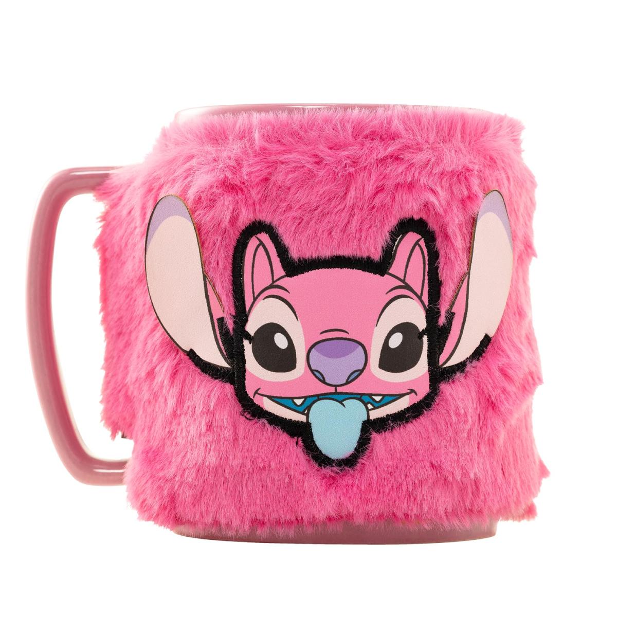 Mug Angel rose avec sur tasse poillu