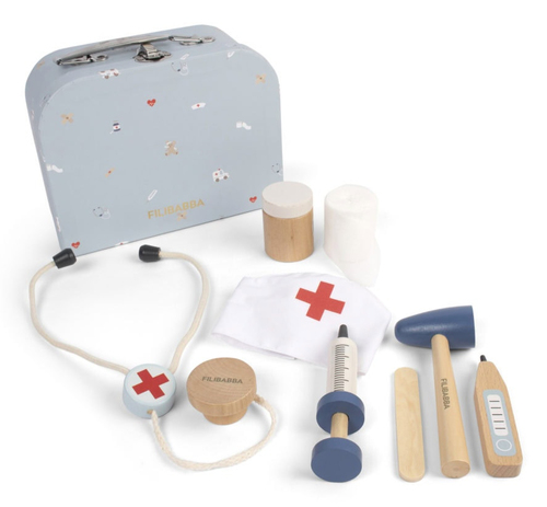 Malette de petit docteur en bois