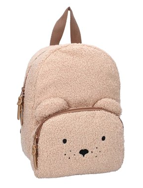 Sac a dos enfant - Ourson bouclette beige