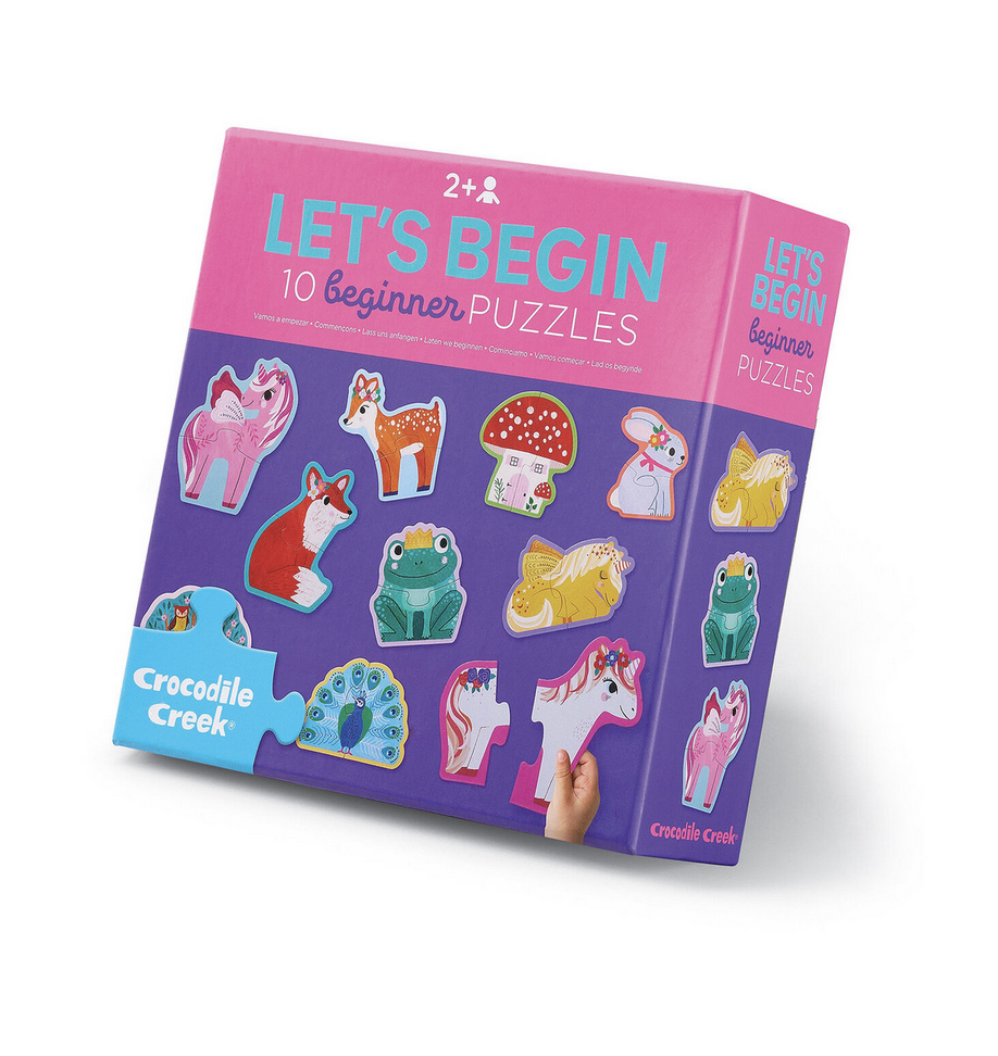 puzzle let's begin - 10 puzzle de 2 pièces - licornes