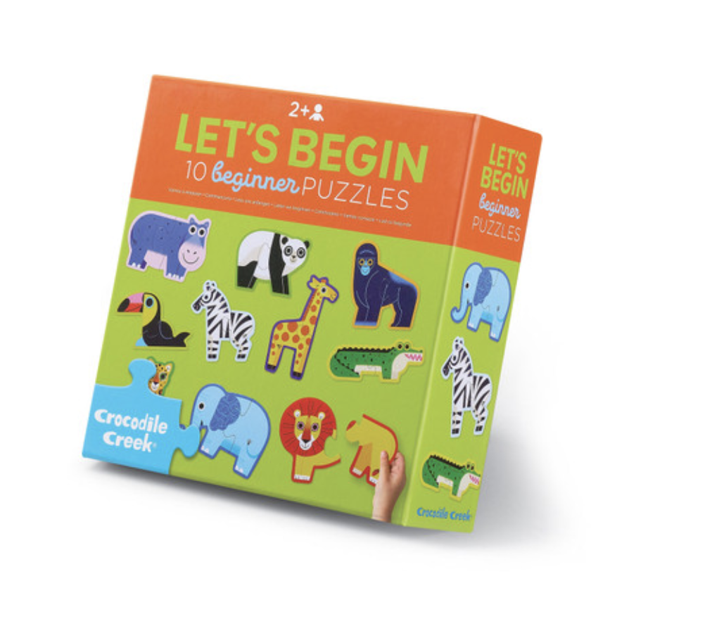puzzle let's begin - 10 puzzle de 2 pièces - jungle