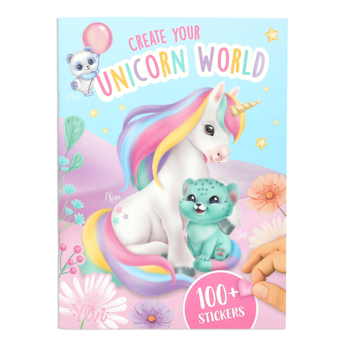 Ylvi livre et page a colorier create your unicorn