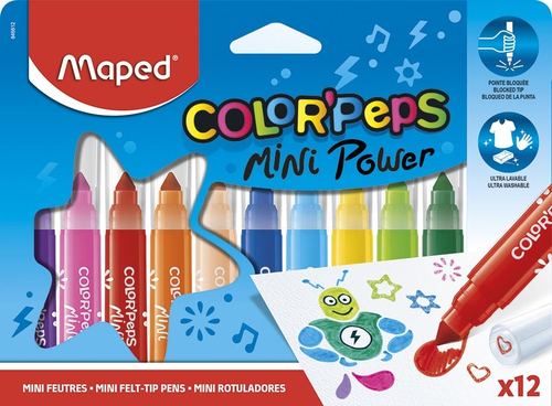 Color peps mes 12 feutres Mini Power