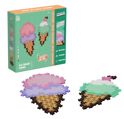Plus-Plus Puzzle par Numéro Cornets de Glaces – 250 pièces