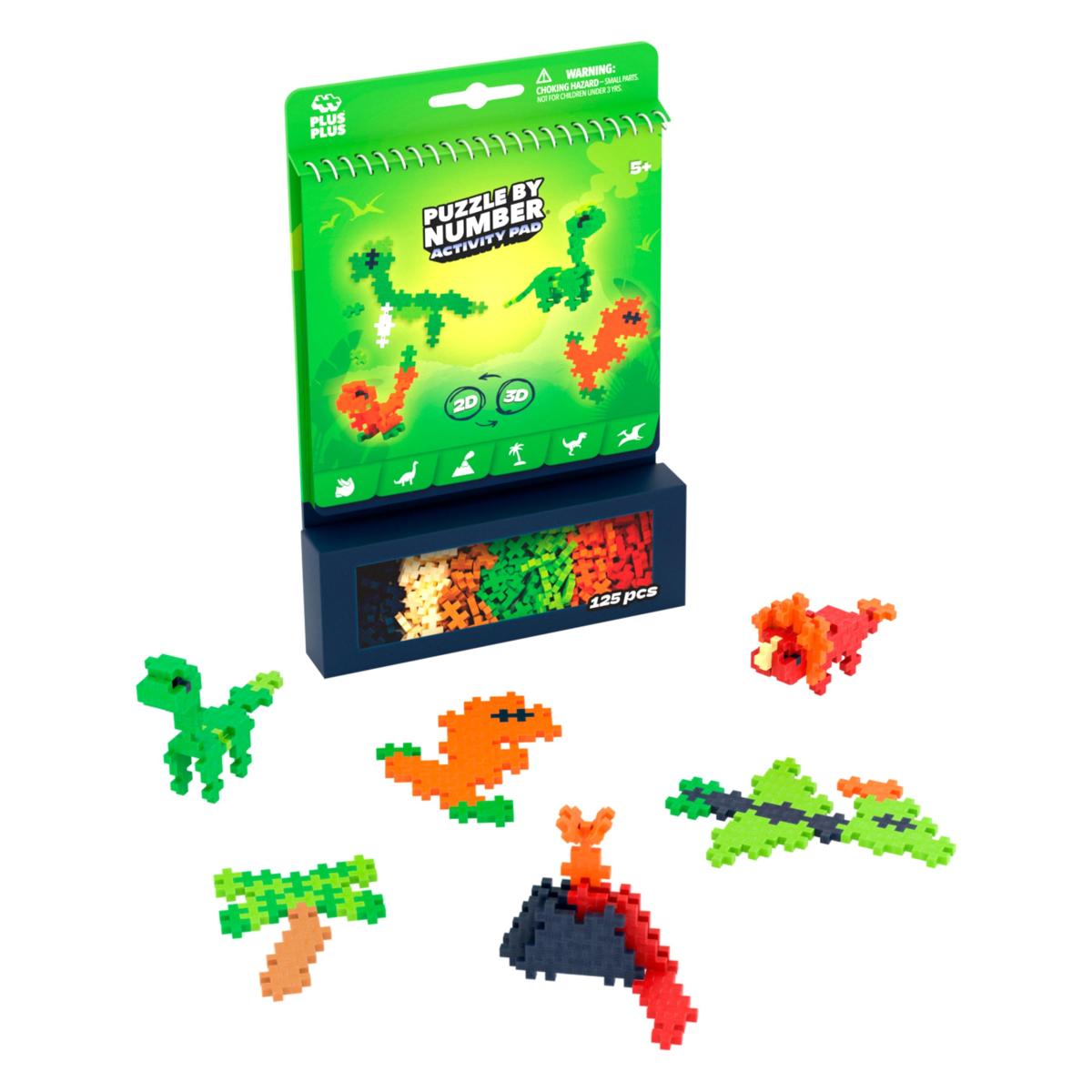 Plus-Plus - Bloc d’activite Dinosaures 125 pièces