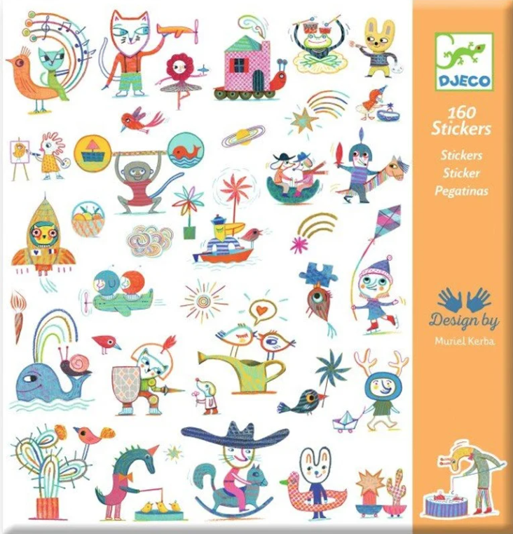 Stickers papier - 160 stickers Gazette