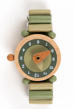 montre en bois pour apprendre l'heure - Raph