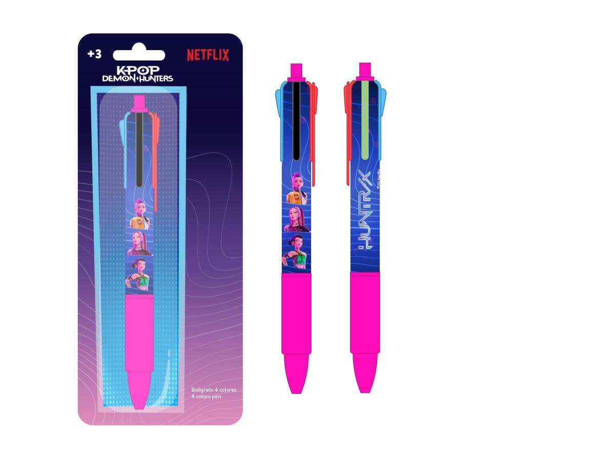 1 stylo 4 couleurs Kpop Demon Hunter