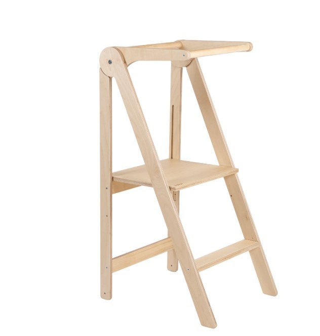 Tour d'assistance pliable avec rail amovible - naturelle