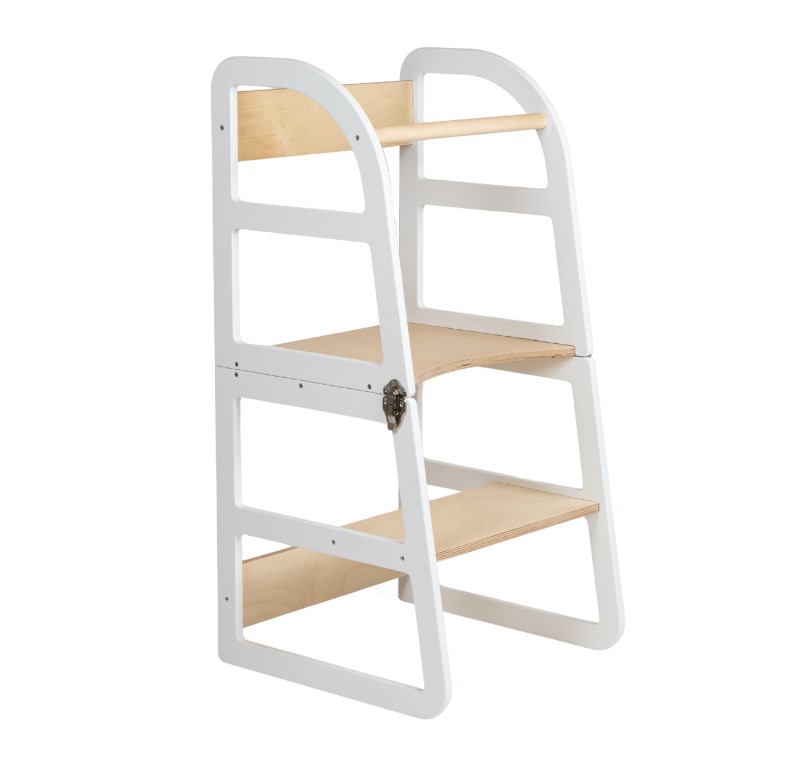 Tour d'apprentissage transformable Sleekstep blanche