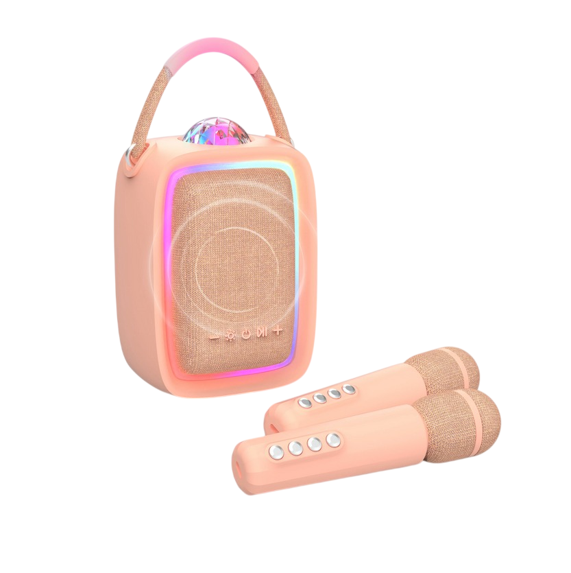 Enceinte et Karaoke lumineuse Singy Party - Rose