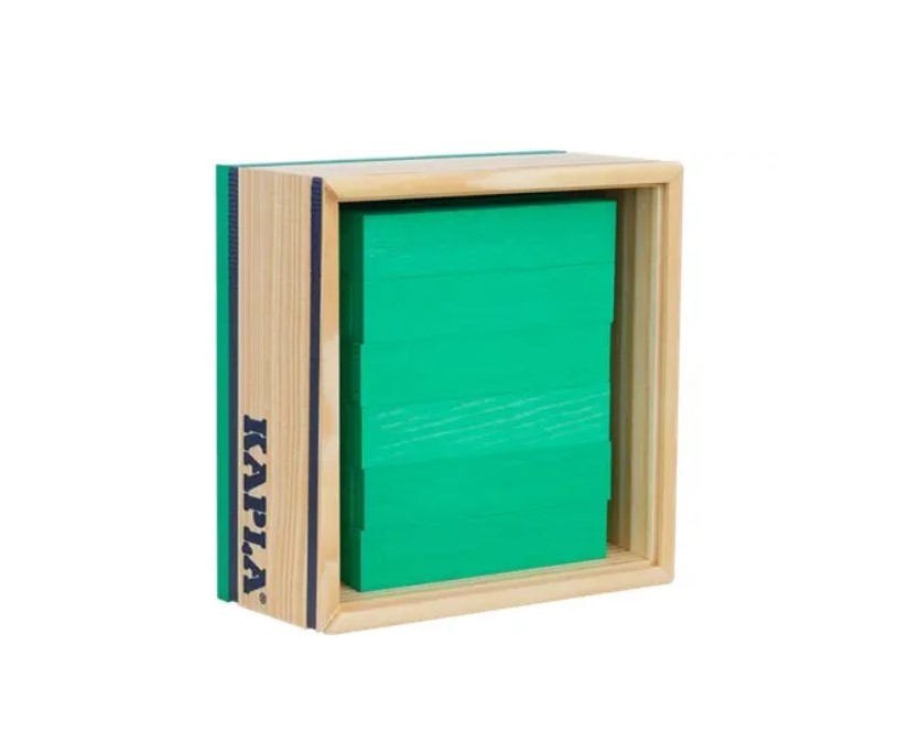 Jeu de construction Kapla Carrés 40 planchettes vert clair
