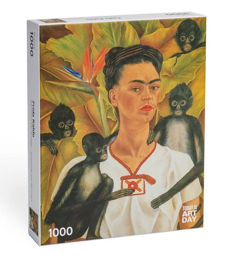 Puzzle 1000p Autoportrait avec des singes Frida Kahlo