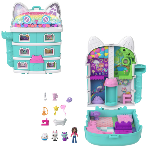 Polly Pocket-Coffret Gabby et la maison magique-9 accessoires