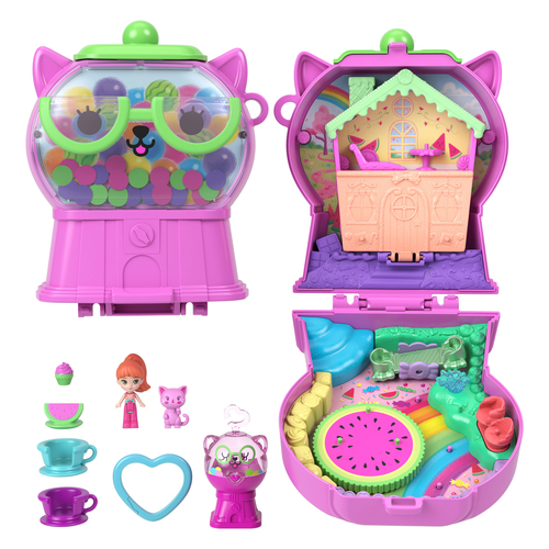 Polly Pocket-Coffret Chaton Pasteque-Jouet de voyage