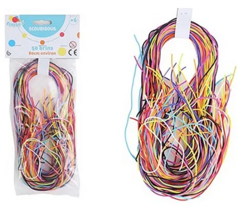 Scoubidou - 50 brins scoubidou 90cm