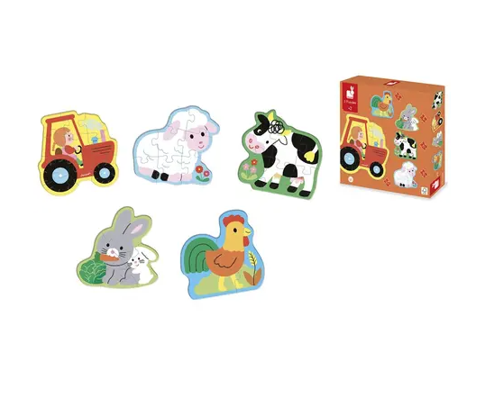 5 puzzles evolutifs Ferme