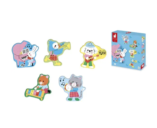 5 puzzles evolutifs - Musique