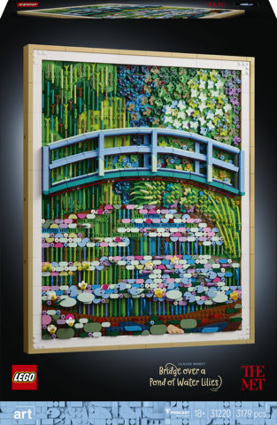 31220 Claude Monet : le bassin aux nymphéas, harmonie verte LEGO art