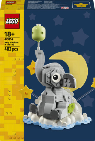 40814 Le bébé éléphant dans le ciel LEGO® Iconic