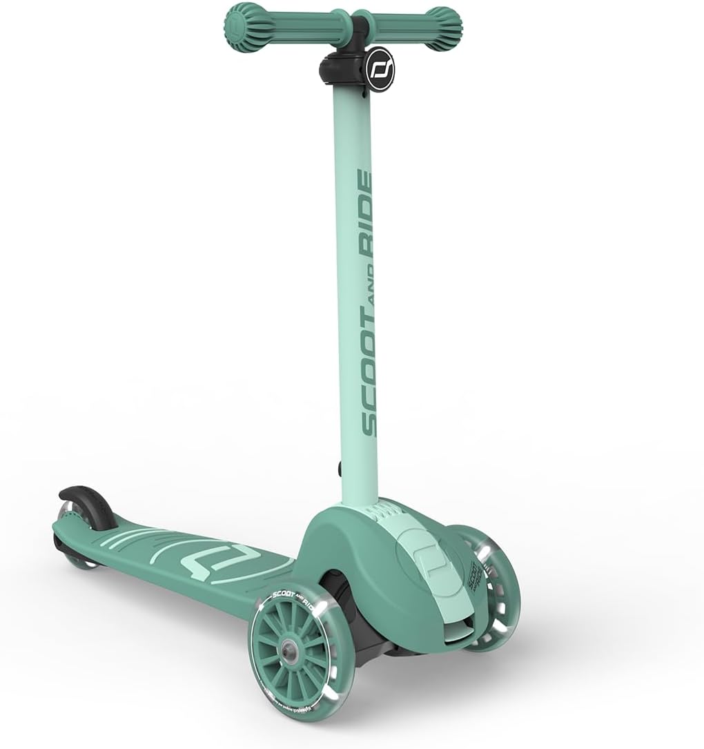 Trottinette highwaykick 3 s led vert foret Scoot and ride