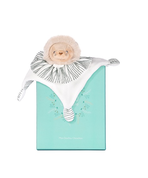 Doudou Lion plat 20cm - Les Chouchoux