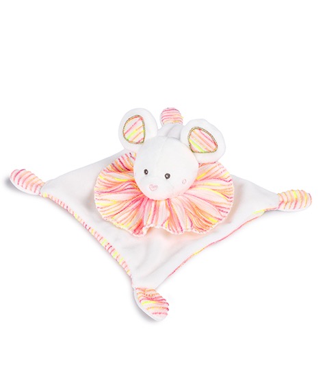 Doudou Souris plat 20cm - Les Chouchoux