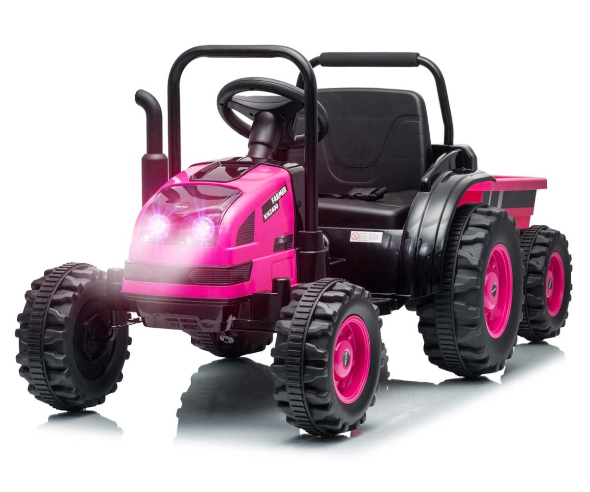 Tracteur électrique avec remorque Farmer Rose