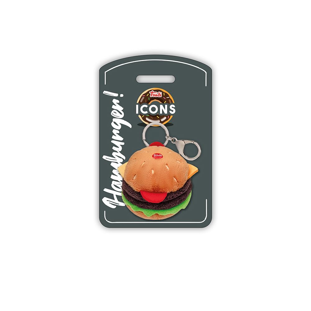 porte cles peluche Icons le hamburger