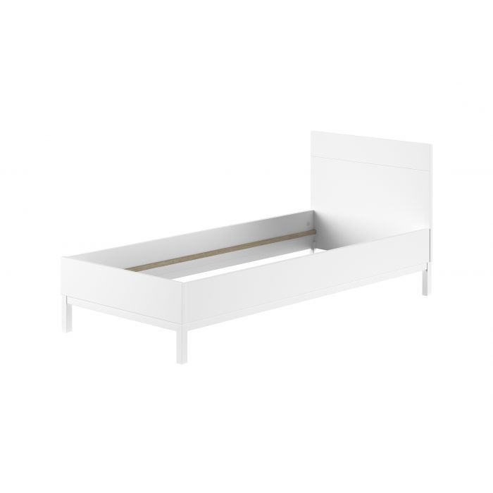 Lit simple eva 90x200 cm - blanc