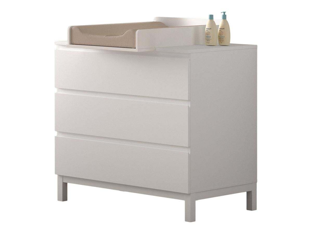 Ensemble Chambre eva commode + plan à langer blanc