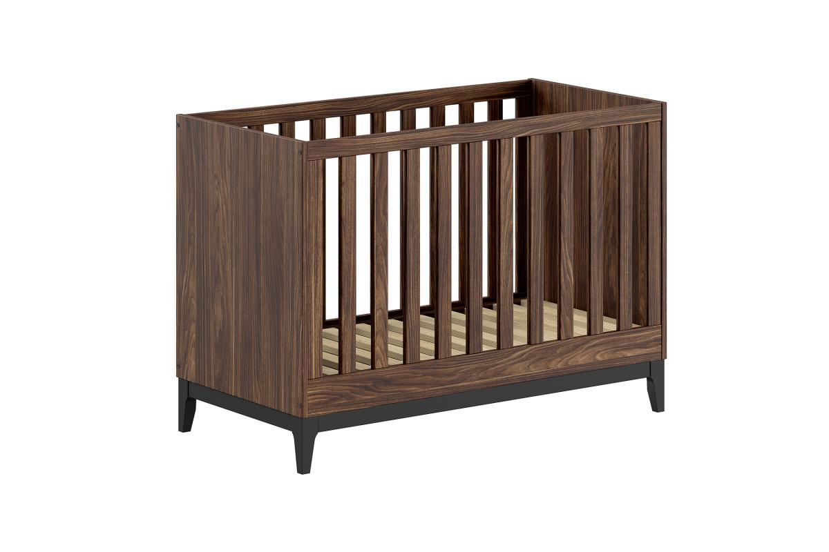 Lit Bébé ilyas 60x120 noyer