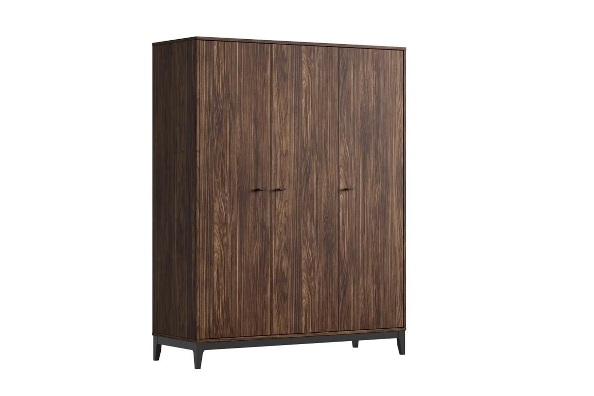 Armoire ilyas 3 portes noyer