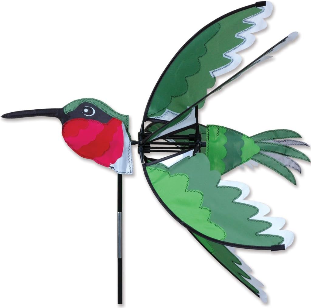 Moulin à vent oiseau Colibri Ruby Hummingbird - 60 cm