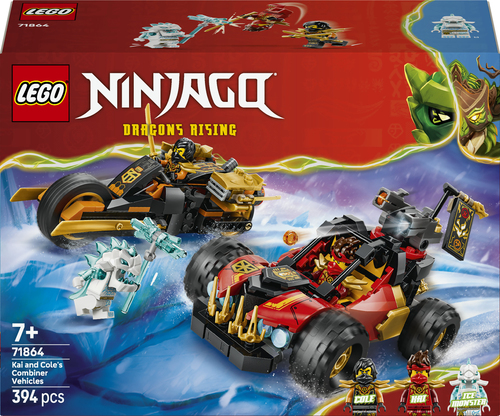 71864 Véhicules combinables de Kai et Cole LEGO® NINJAGO®