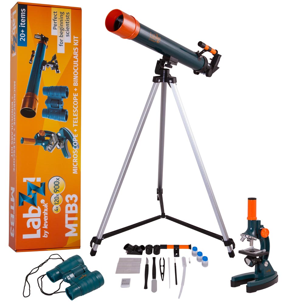 Kit Microscope & Télescope & Jumelles Levenhuk LabZZ MTB3