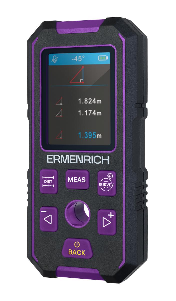 Détecteur de montants Ermenrich Ping SM90, violet