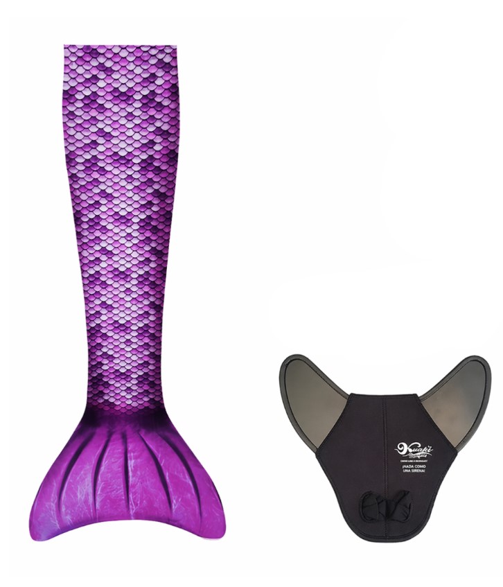 Queue de sirène Kuaki Mermaids XS Lila + Monopalme