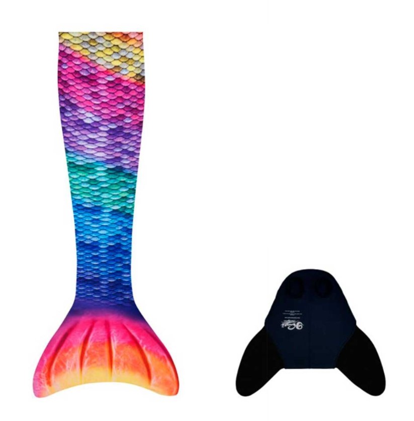 Queue de sirène Kuaki Mermaids XXS Arc-en-Ciel + Monopalme