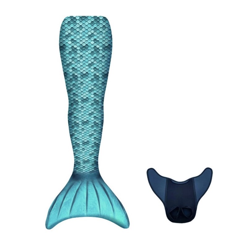 Queue de sirène Kuaki Mermaids M Turquoise + Monopalme